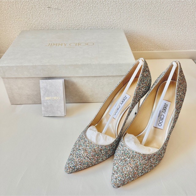 JIMMY CHOO - 【新品】JIMMY CHOO ROMY85 グリッター パンプス 37の通販 by yu-can's shop【1/