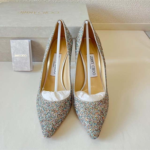 期間限定特別価格 JIMMY CHOO - 【新品】JIMMY CHOO ROMY85 グリッター