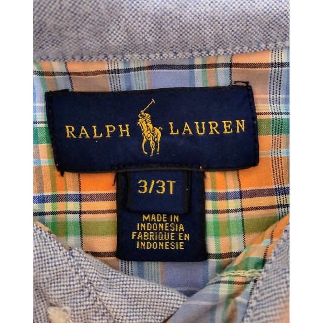 Ralph Lauren(ラルフローレン)のRalph Lauren　半袖チェックシャツ キッズ/ベビー/マタニティのキッズ服男の子用(90cm~)(ブラウス)の商品写真