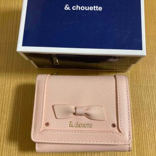 アンドシュエット(& chouette)の& chouette アンドシュエット 三つ折り　財布　ピンク　リボン(財布)