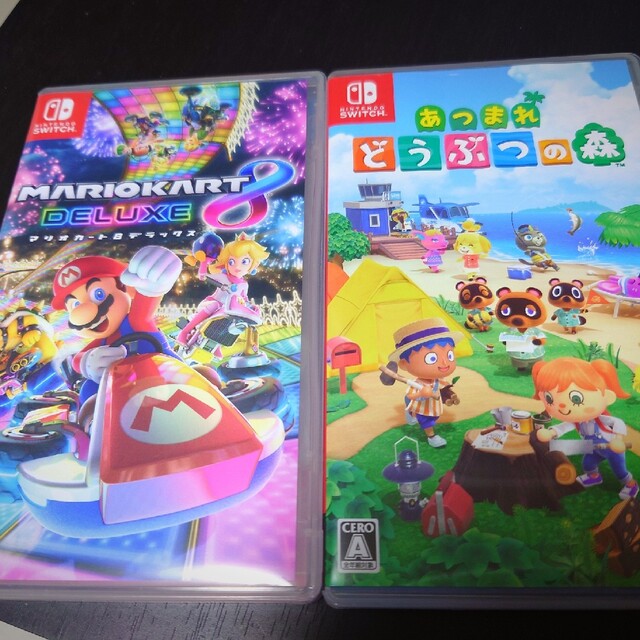 マリオカート8とあつまれどうぶつの森の2点セット　Switchソフト