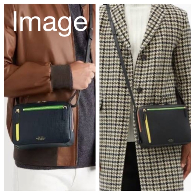 Smythson - スマイソン パナマ クロスボディバッグ 黒 ブラックの通販