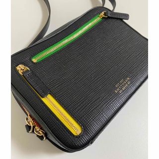 スマイソン(Smythson)のスマイソン　パナマ　クロスボディバッグ　黒　ブラック(ショルダーバッグ)