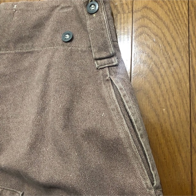 天然石ターコイズ 30s British Army Brown Denim Trousers 希少
