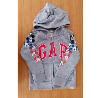 ベビーギャップ(babyGAP)の新品未使用　GAP　男女兼用　ミッキーマウス　耳つきパーカー(ジャケット/上着)