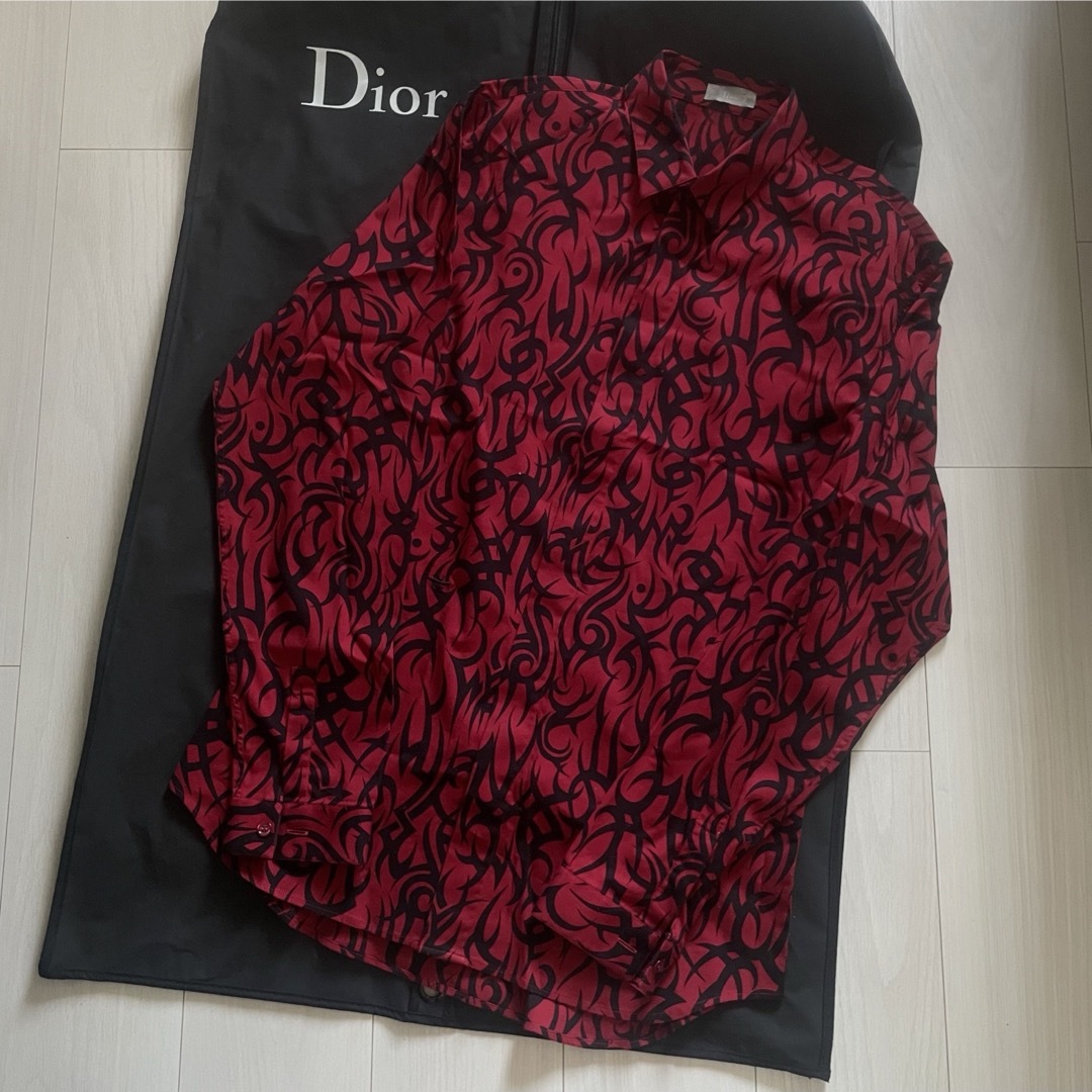 【BTS着用】新品未使用 Dior homme 18aw トライバルシャツ