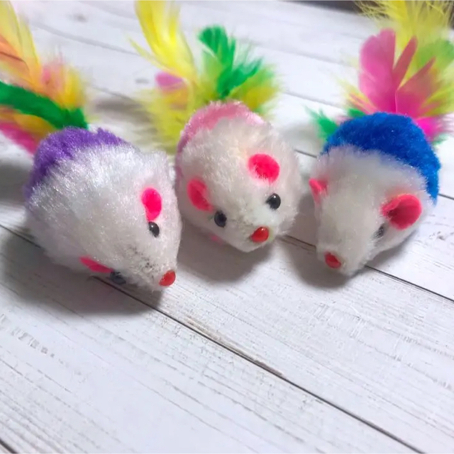 猫のおもちゃ マウスマスコット 猫用おもちゃねずみ ネズミ 3匹セットの通販 by まいまい❤︎フォロワー大歓迎｜ラクマ