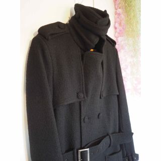 ★定価￥118,800★AKM ショールカラー　ウールガウンコート　Lサイズ