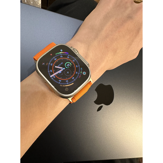 最新作 apple watch ultra アルパインループオレンジ オレンジ kids