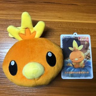 ポケモン(ポケモン)のカイロポケット付きポーチ アチャモ ポケモン 新品未使用(ぬいぐるみ)