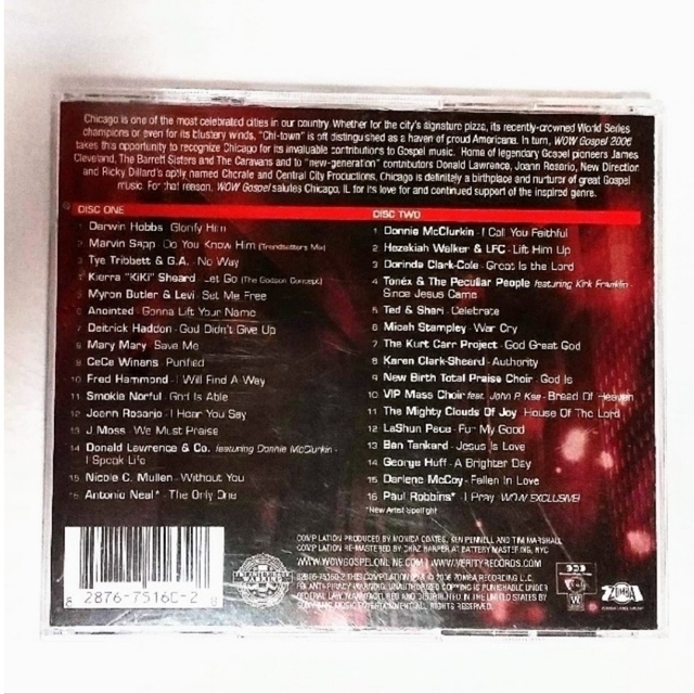 WOW GOSPEL 2006  ゴスペル  CD 2枚組 ベスト  オムニバス エンタメ/ホビーのCD(宗教音楽)の商品写真