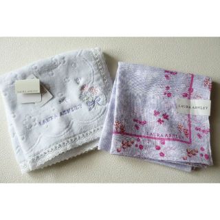 ローラアシュレイ(LAURA ASHLEY)の新品  ローラアシュレイ ハンカチ＆タオルハンカチセット(ハンカチ)