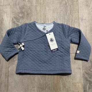 プチバトー(PETIT BATEAU)のプチバトー　petit bateau キルティングカーディガン　18m/81cm(カーディガン/ボレロ)