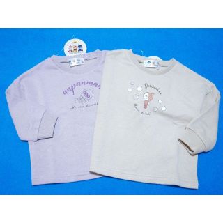 アンパンマン(アンパンマン)の新品　90cm　アンパンマン　女の子裏起毛長袖トレーナー　Eセット(Tシャツ/カットソー)