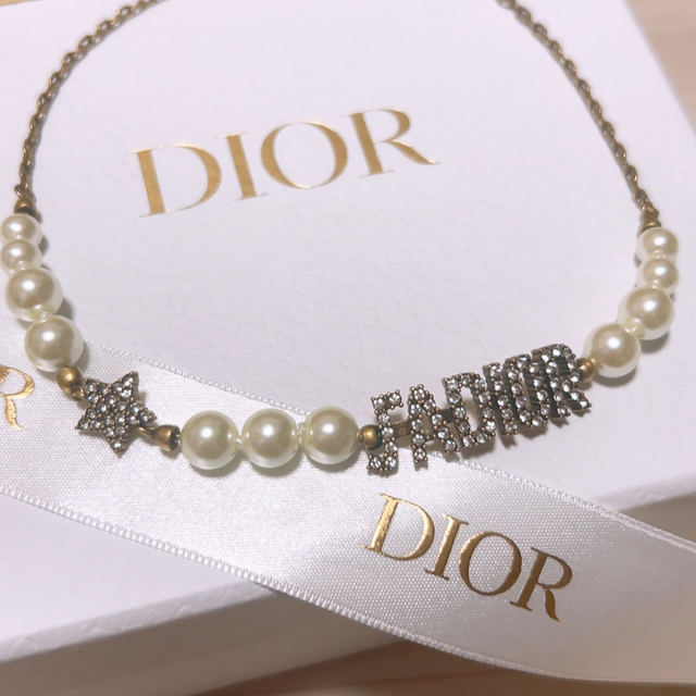 dior ディオール J´ADIOR パールチョーカーネックレス-