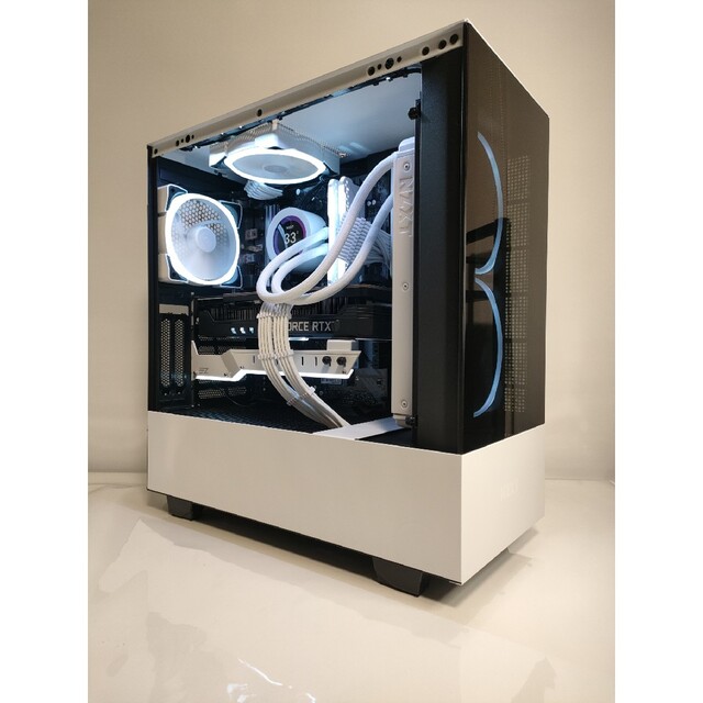 くすみ水色 TSUKUMO BTO ゲーミングパソコン 10900k 3080 64GB