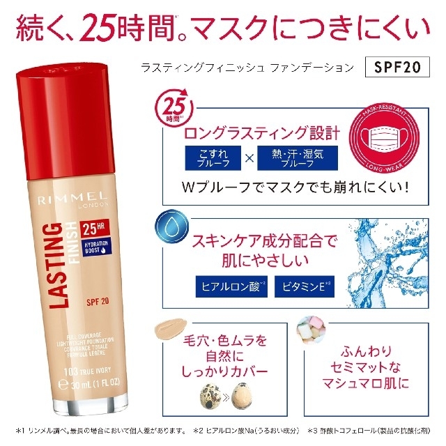 RIMMEL(リンメル)のリンメル　ラスティングフィニッシュファンデーション コスメ/美容のベースメイク/化粧品(ファンデーション)の商品写真