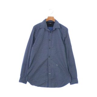 ディーゼル(DIESEL)のDIESEL ディーゼル カジュアルシャツ S 紺x白系(総柄) 【古着】【中古】(シャツ)