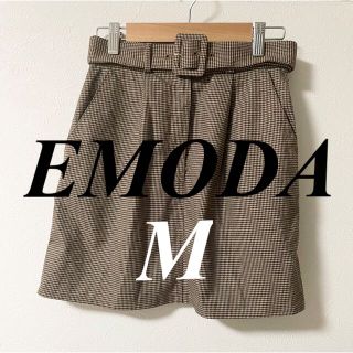 エモダ(EMODA)のEMODA  リングベルトチェックスカート定価6578円(ミニスカート)