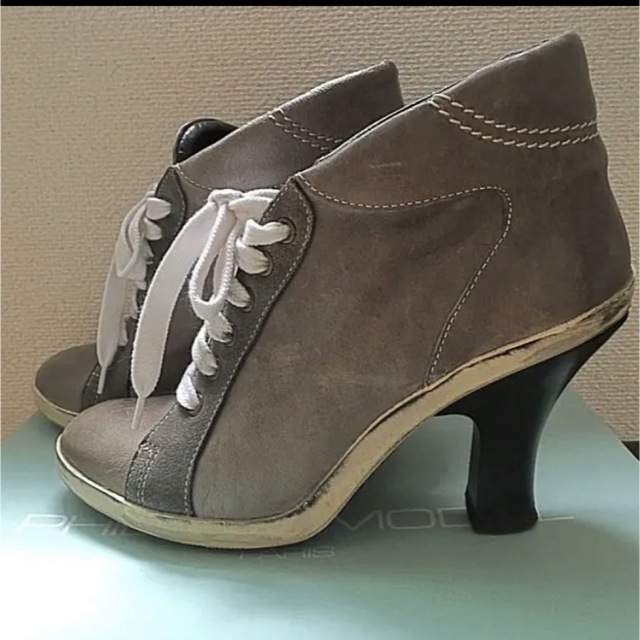 PHILIPPE MODEL(フィリップモデル)のフィリップモデル　レザーブーティ レディースの靴/シューズ(ブーティ)の商品写真
