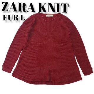 ザラ(ZARA)の【新入荷！】ZARA KNIT セーター　赤　レディース　服(ニット/セーター)