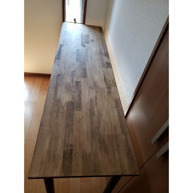 180✕45 カウンターテーブル　ウォールナット　ダイニングテーブル　無垢材木製