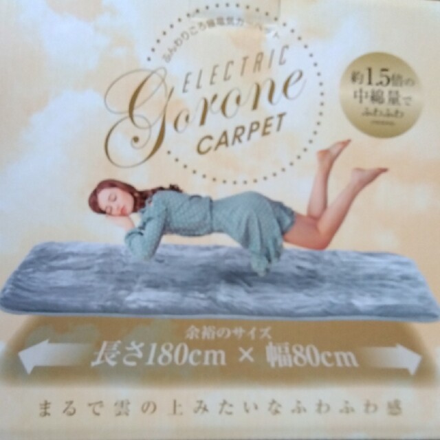 YAMAZEN 山善 ふんわり ごろ寝 電気カーペット新品 インテリア/住まい/日用品のラグ/カーペット/マット(カーペット)の商品写真