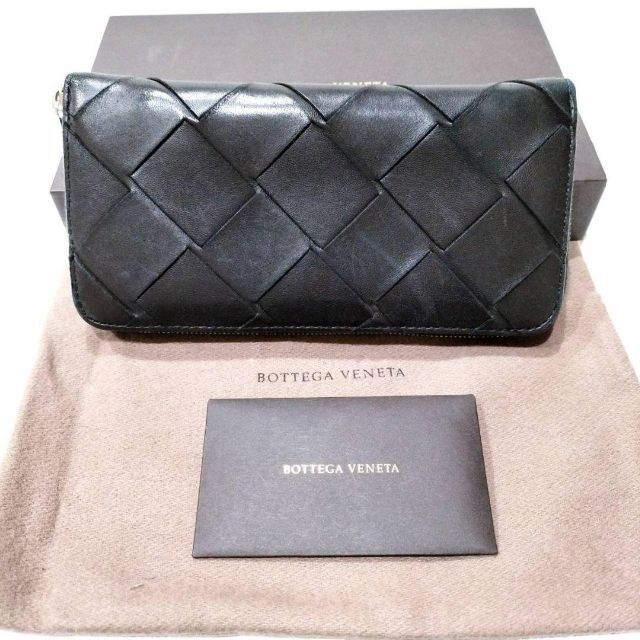 Bottega Veneta - BOTTEGA VENETA（ボッテガ ヴェネタ） 長財布 ブラック ファスナー