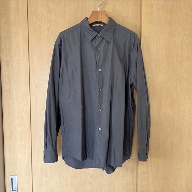 WASHED FINX TWILL SHIRTS サイズ4 ダークブルーグレー