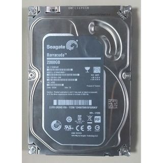 Seagate Barracuda 3.5 インチ 2TB(PCパーツ)