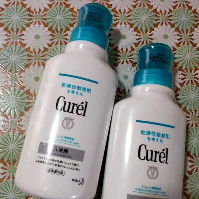 Curel(キュレル)のキュレルの入浴剤２本セット　新品未開封　送料込み コスメ/美容のボディケア(入浴剤/バスソルト)の商品写真