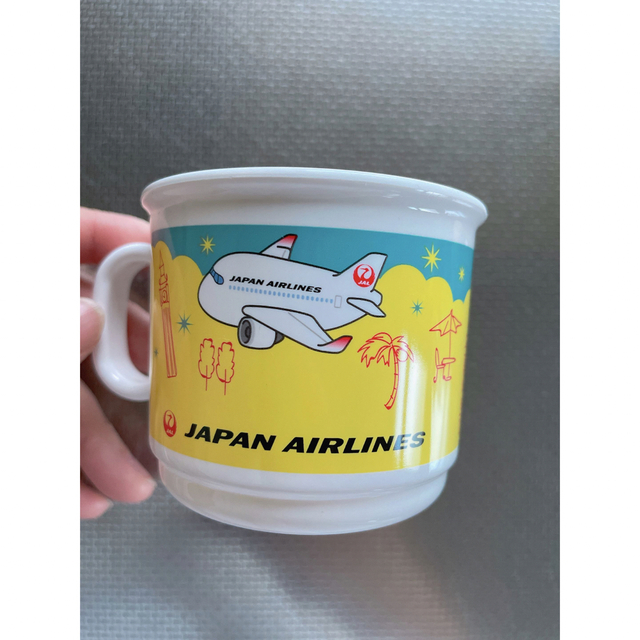 JAL(日本航空)(ジャル(ニホンコウクウ))のキッズ　コップ　JAL 非売品 エンタメ/ホビーのコレクション(ノベルティグッズ)の商品写真