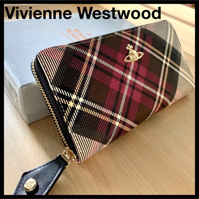 【新品♪Vivienne Westwood 】長財布／EXIBTION／箱袋付き