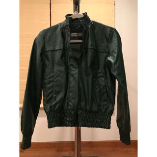 ザラ(ZARA)のザラ  フェイクレザー ライダースジャケット(ライダースジャケット)