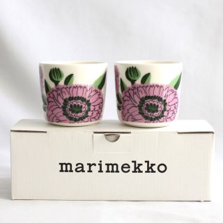 マリメッコ(marimekko)のマリメッコ プリマヴェーラ ラテマグ ホワイト×ライラック×グリーン(食器)