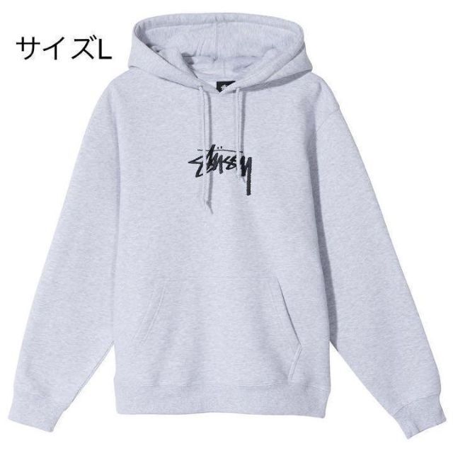 STUSSY - 【新品】stussy スウェットパーカー サイズL グレーの通販 by