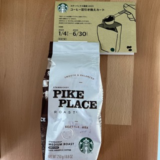 スターバックスコーヒー(Starbucks Coffee)のスターバックス福袋2023  コーヒー粉　コーヒー豆　チケット(コーヒー)