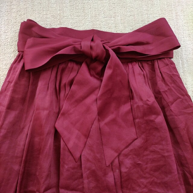 ef-de(エフデ)のef-de ロングスカート ワインレッド made in JAPAN レディースのスカート(ロングスカート)の商品写真