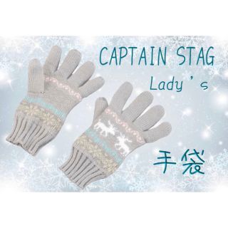 キャプテンスタッグ(CAPTAIN STAG)のレディース キャプテンスタッグ グレー 手袋(手袋)