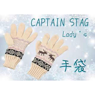 キャプテンスタッグ(CAPTAIN STAG)のレディース キャプテンスタッグ ベージュ 手袋(手袋)