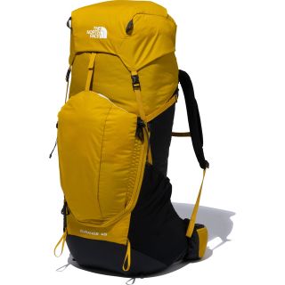 ザノースフェイス(THE NORTH FACE)のTHE NORTH FACE ザノースフェイス リュック ウラノス45黄 新品L(登山用品)