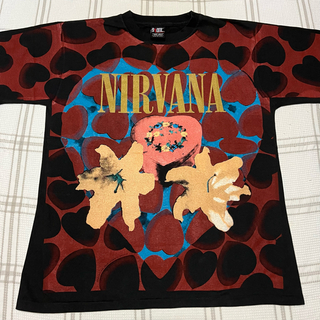 USA製 NIRVANA heart shaped box 1993 Tシャツ(Tシャツ/カットソー(半袖/袖なし))