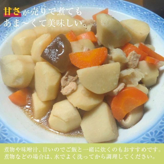 【鳥取県産】里芋　山芋　大和芋　 宅急便コンパクト　3kg　さといも　サトイモ 食品/飲料/酒の食品(野菜)の商品写真