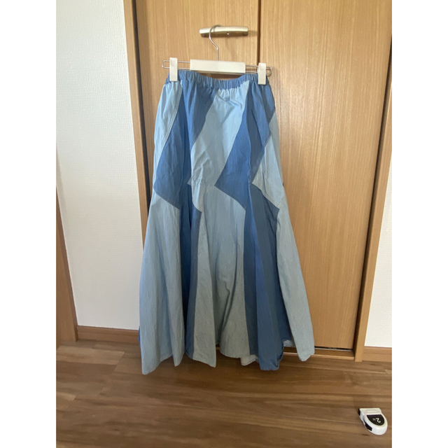 デニム調　ロングスカート レディースのスカート(ロングスカート)の商品写真