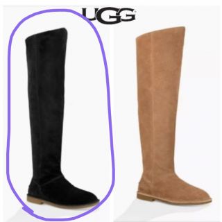 アグ(UGG)のUGG LOMA OVER-THE-KNEE ニーハイブーツ　ブラック(ブーツ)