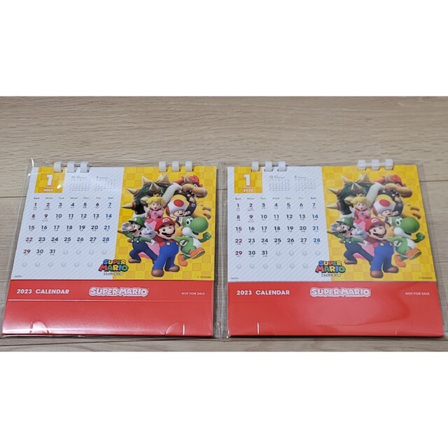 Nintendo Switch(ニンテンドースイッチ)の2023 卓上カレンダー　スーパーマリオ　ニンテンドー インテリア/住まい/日用品の文房具(カレンダー/スケジュール)の商品写真