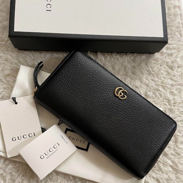超人気の Gucci - 長財布 ラウンドファスナー マーモント グッチ GUCCI ...