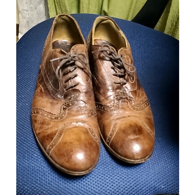 イタリア製　本革　ブラウン　44 メンズの靴/シューズ(ドレス/ビジネス)の商品写真