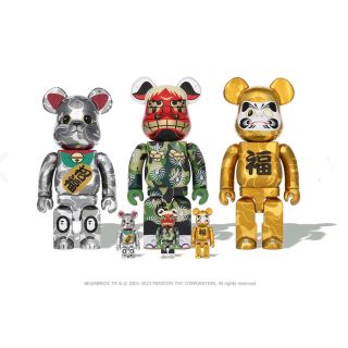 アベイシングエイプ(A BATHING APE)のBE@RBRICK BAPE 招き猫 達磨 獅子舞 100% & 400%(その他)