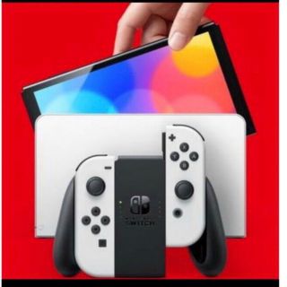 ニンテンドースイッチ(Nintendo Switch)の【新品】Nintendo Switch本体 有機ELモデル　ホワイト(家庭用ゲーム機本体)